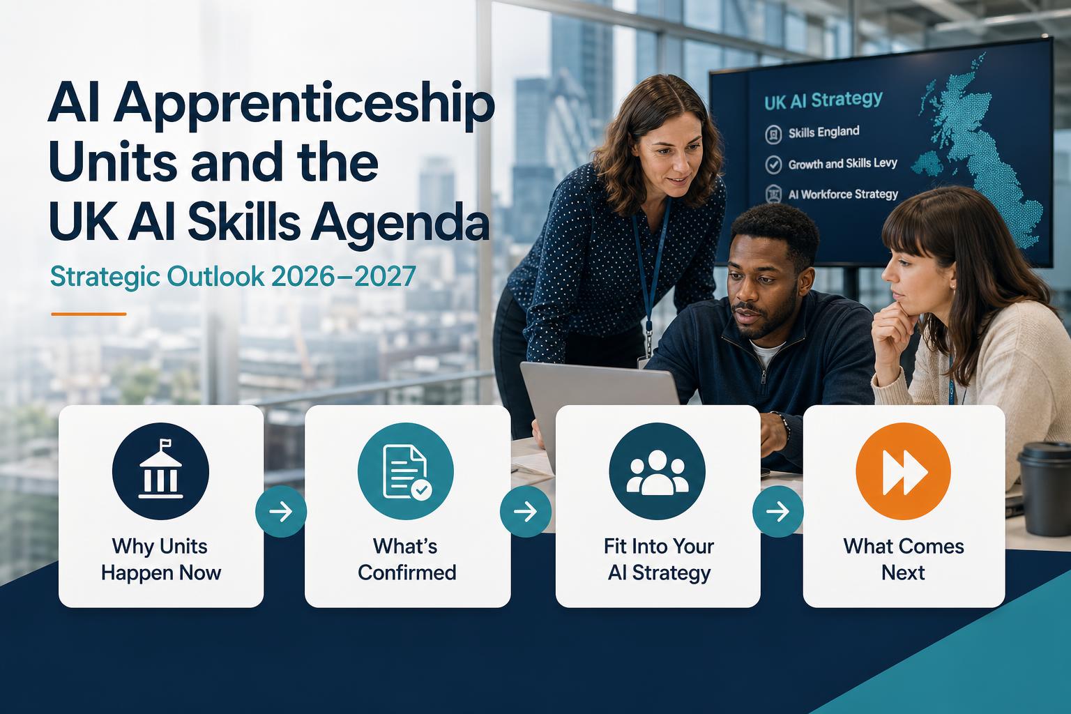 Employer mapping AI leadership apprenticeship units to strategy governance and delivery