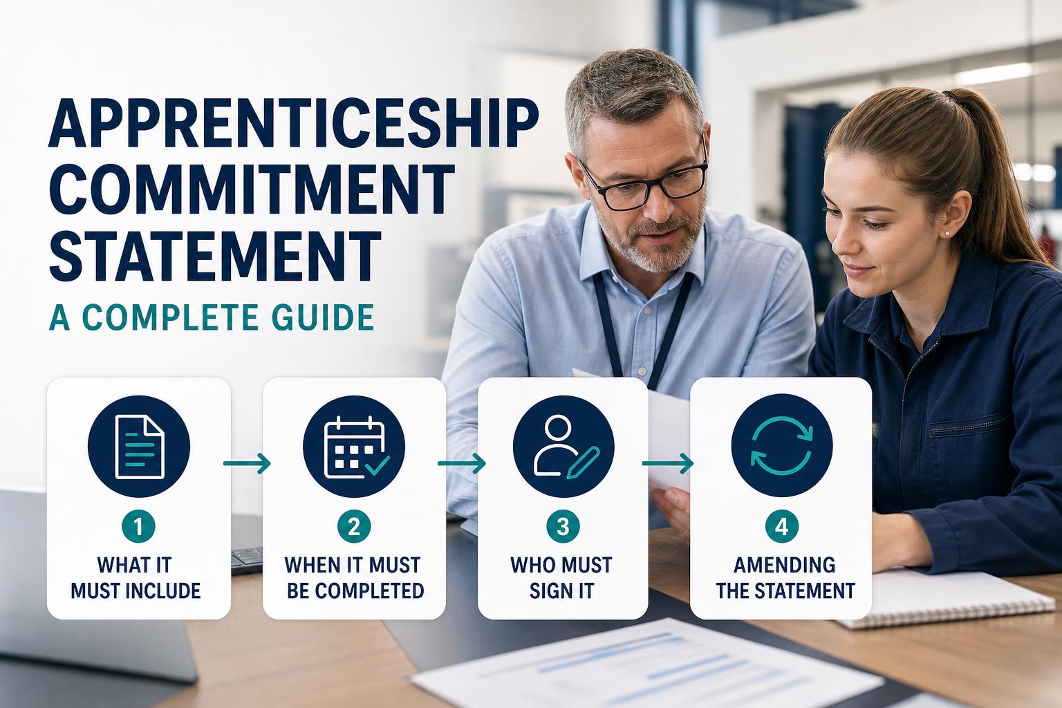 Provider and employer reviewing an apprenticeship training plan