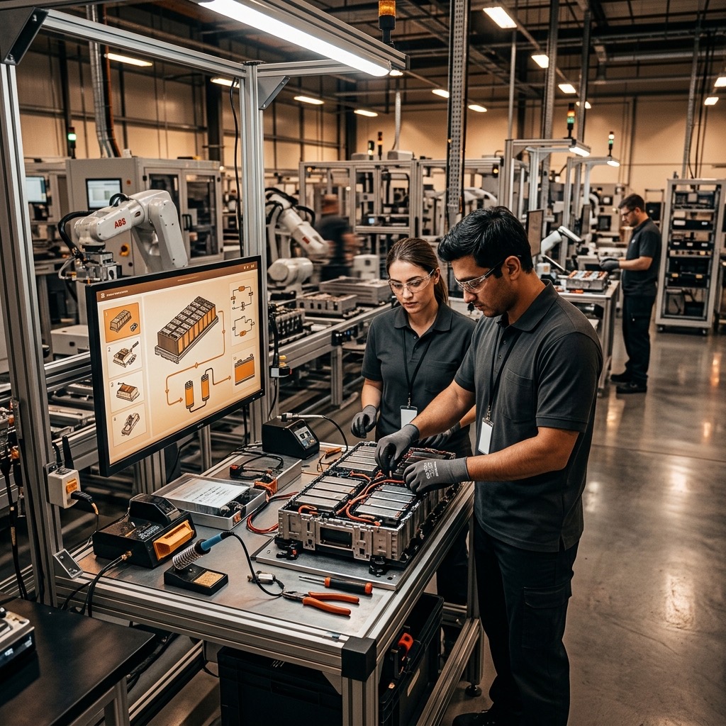 Advanced Manufacturing & Tech Engineering training operations dashboard