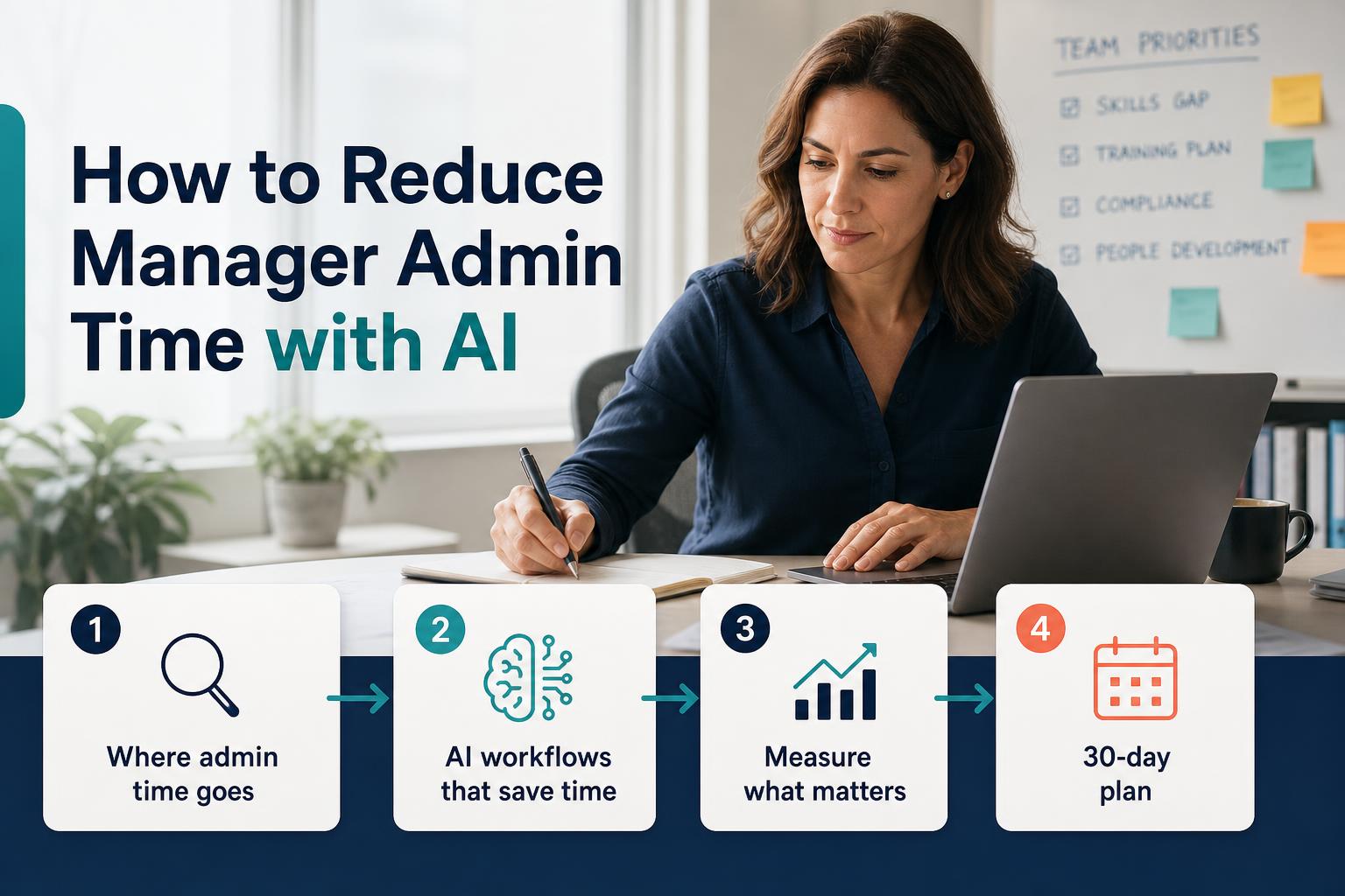 How to reduce manager admin time with AI: a practical guide for US L&amp;D and operations leaders hero image
